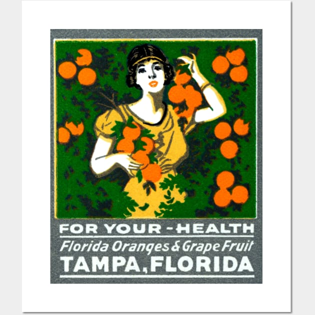 1925 Tampa Florida For Your Health Wall Art by historicimage